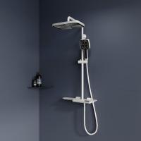 Душевая система со смесителем RGW Shower Panels 51140134-03 монтаж настенная с термостатом белый