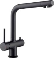 Смеситель для кухни Timo Saona 2396/03F с подключением к фильтру черный