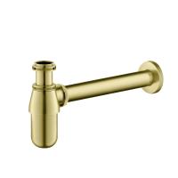 Сифон для раковины TIMO 960/17L латунь матовое золото