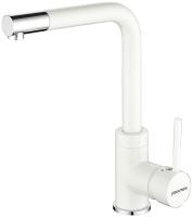 Смеситель для кухни Paulmark Honner Ho212018-431TW без подключения к фильтру белый матовый