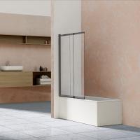 Шторка для ванны раздвижная  Vincea VSB-1E VSB-1E100CLGM 100 см, стекла прозрачные, профиль вороненая сталь