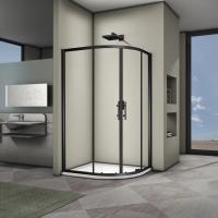 Душевой угол Veconi Rovigo RV08B-10080-01-C3 асимметричная 100x80 стекла прозрачные, профиль черный