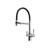 Смеситель для кухни Sancos Garda SC4009BN с подключением к фильтру брашированный никель/черный