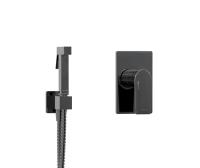Гигиенический душ Wasserkraft Glan A66096 встраиваемый в стену черный глянец