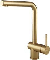 Смеситель для кухни Paulmark Spring Sp212067-BG без подключения к фильтру брашированное золото