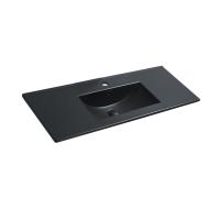 Раковина мебельная прямоугольная Vincea  VBS-13100MB фарфор цвет черный матовый