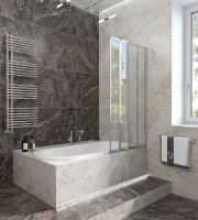 Шторка для ванны Veconi Palau PL74R-90-01-19C4 90 см, стекла прозрачные, профиль хром
