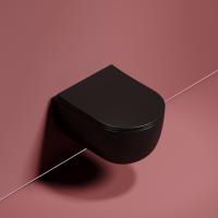 Унитаз подвесной Ceramica Nova Modena CN6063MB Rimless фарфор черный матовый