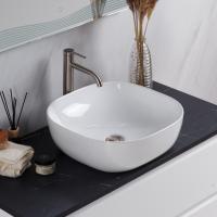 Раковина накладная квадратная  BelBagno  BB1301 фаянс цвет белый