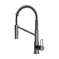 Смеситель для кухни Omoikiri Mikawa 2 Plus 4994454 с подключением к фильтру вороненая сталь