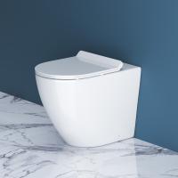 Унитаз приставной BelBagno Sfera-R BB2141CBR Rimless фаянс белый