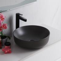 Раковина накладная круглая BelBagno  BB1315-H311 фаянс цвет серый матовый