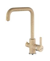 Смеситель для кухни Paulmark Logas Lo213021-302 с подключением к фильтру песочный
