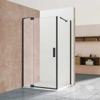 Душевой угол Vincea Extra VSR-1E809010CLB прямоугольный 80/90x100 стекла прозрачные, профиль черный
