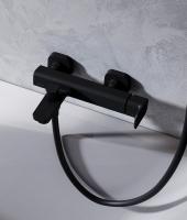 Смеситель для душа Ravak 10° Free black X070152 настенный 
без термостата черный матовый
