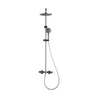 Душевая система со смесителем Bravat Waterfall F639114C-A2-RUS монтаж настенная с термостатом хром