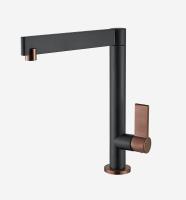 Смеситель для кухни Webert Spirit SO920302722 без подключения к фильтру черный/бронза