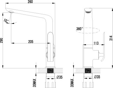 Смеситель для кухни Lemark Melange LM4905CW без подключения к фильтру хром/белый