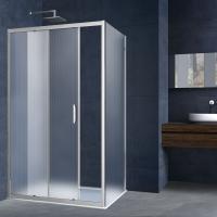 Душевой угол Vincea Alpha VSR-3AL9010MT прямоугольный 100x90 стекла матовые, профиль хром