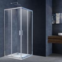 Душевой угол Vincea Alpha VSS-3AL800CL квадратный 80x80 стекла прозрачные, профиль хром