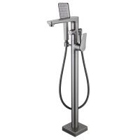 Смеситель для ванны Lemark Bronx LM3744GM напольный 
без термостата графит