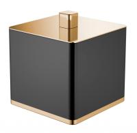 Стакан для ватных дисков Boheme  10964-B-G Black&Gold