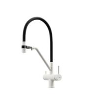 Смеситель для кухни Sancos Dora SC4003GR с подключением к фильтру белый гранит