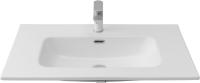 Раковина мебельная прямоугольная Aquanet Flat 00330431 керамика цвет белый матовый