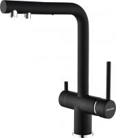 Смеситель для кухни Paulmark SERPENTINE Se213222-401 с подключением к фильтру антрацит