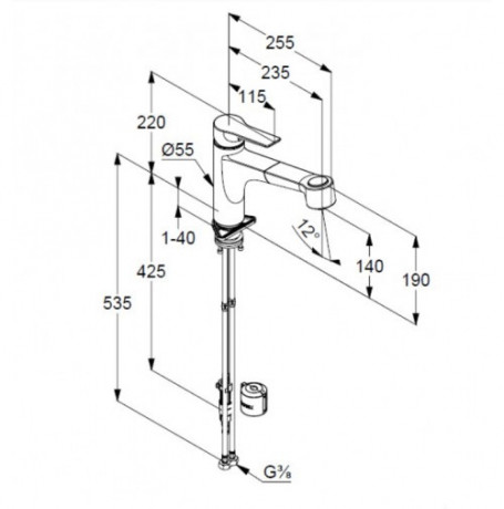 Смеситель для кухни Kludi Mix 329410575 без подключения к фильтру хром