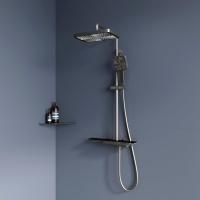 Душевая система со смесителем RGW Shower Panels 51140134-11 монтаж настенная с термостатом серый