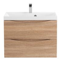 Тумба под раковину подвесная BelBagno Marino MARINO-600-2C-SO-WO-P 60 см  2 ящика цвет Rovere Bianco 