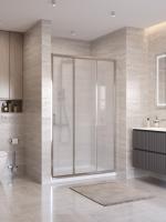 Душевая дверь BelBagno Uno UNO-195-BF-3-120-P-Cr 120 см стекла рифленые, профиль хром