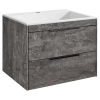 Тумба  подвесная Vincea Chiara 2D VMC-2C2600GS 60 см  2 ящика цвет G.Stone 