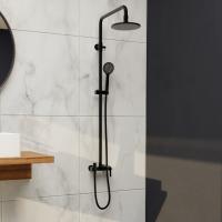 Душевая система со смесителем RGW Shower Panels 51140131-04 монтаж настенная без термостата черный