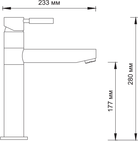 Смеситель для кухни Wasserkraft  A8137 без подключения к фильтру светлая бронза