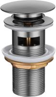 Донный клапан с переливом Allen Brau Priority 5.31023-MG латунь брашированный графит