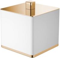 Стакан для ватных дисков Boheme  10964-W-G White&Gold