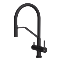 Смеситель для кухни Omoikiri Akeno 4994547 с подключением к фильтру графит