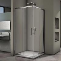 Душевой угол Veconi  RV29-100K-01-19C3 100x100 стекла прозрачные, профиль хром