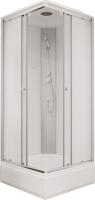 Душевая кабина с крышей Niagara Classic NG-1108-14 квадратная   90x90 стекла матовые, профиль матовый хром