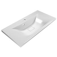 Раковина мебельная прямоугольная BelBagno  BB900/450-LV-MR-PR литьевой мрамор цвет белый