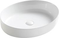 Раковина накладная овальная Ceramica Nova Element CN5002 фарфор цвет белый