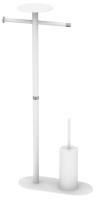 Стойка для унитаза Boheme  10953-W-CR White&Chrome