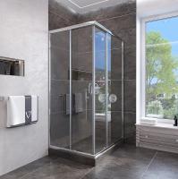 Душевой угол Veconi  RV113-90-01-C4 90x90 стекла прозрачные, профиль хром