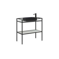 Консоль под столешницу напольная Allen Brau Liberty 1.33004.BB 90 см цвет черный матовый