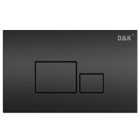Кнопка смыва механическая D&amp;K Quadro DB1519025 цвет черный матовый