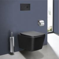 Унитаз подвесной Vincea Q-line VT1-12MB  фарфор черный матовый