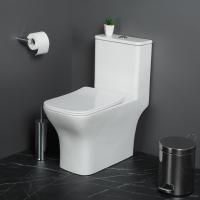 Унитаз напольный моноблок BelBagno Neon BB8617CPR-MN/SC Rimless фаянс белый