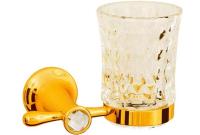 Стакан для зубных щеток Boheme Chiaro 10504 настенный цвет Gold